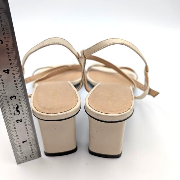 Frame Le Braxton Strappy Sandal Women's Square Toe Cream Size US8 EU38.5 - Picture 4 of 11